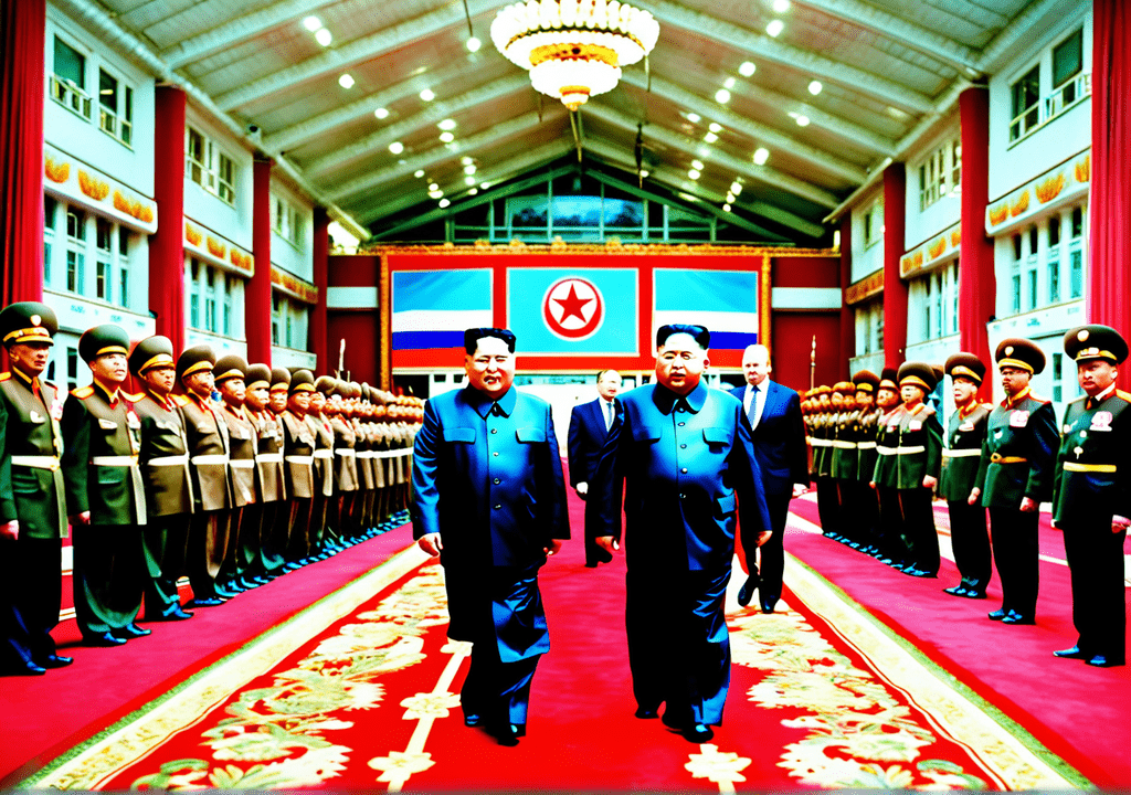 Illustrating Kim Jong Un's diplomatic visit to Komsomolsk-on-Amur, emphasizing its significance.